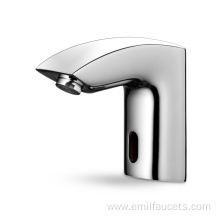 Deck mounted bathroom brass intelligent basin faucet